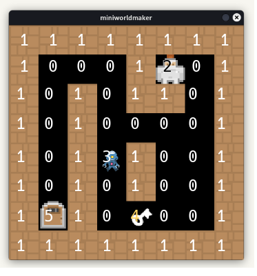 Labyrinth-Spiel – Erster Schritt