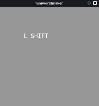 Text with key input
